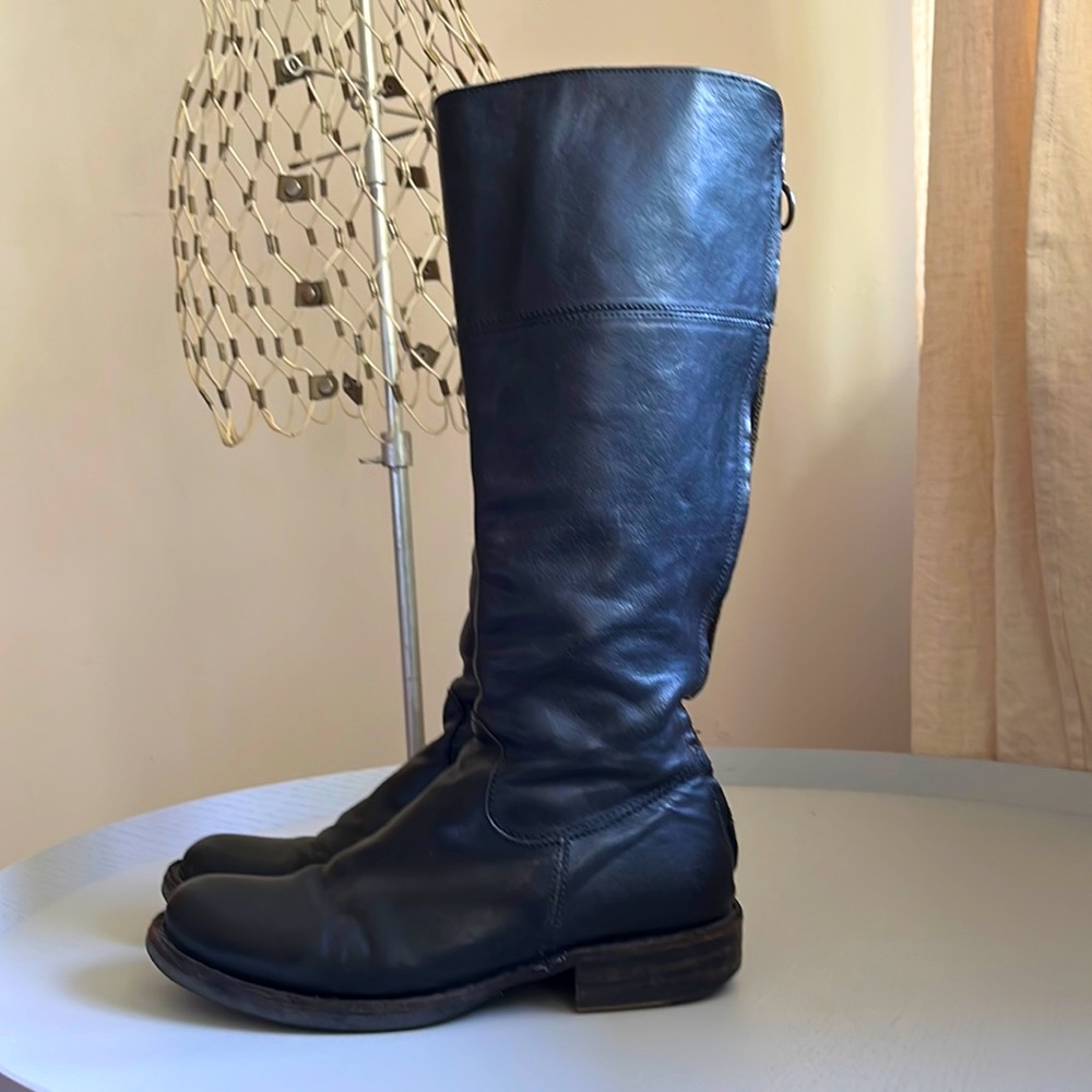Amazing Fiorentini + Baker Eternity back zip tall boot, size 7.5.